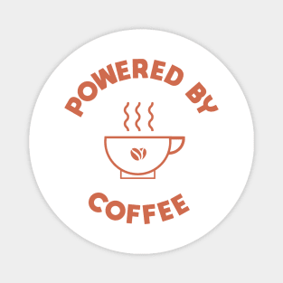 powered by coffee gift for coffee lovers Magnet